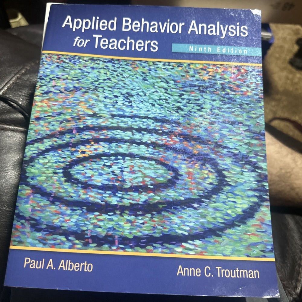 Applied Behavior Analysis for Teachers Ninth Edition Alberto Pearson Paperback
